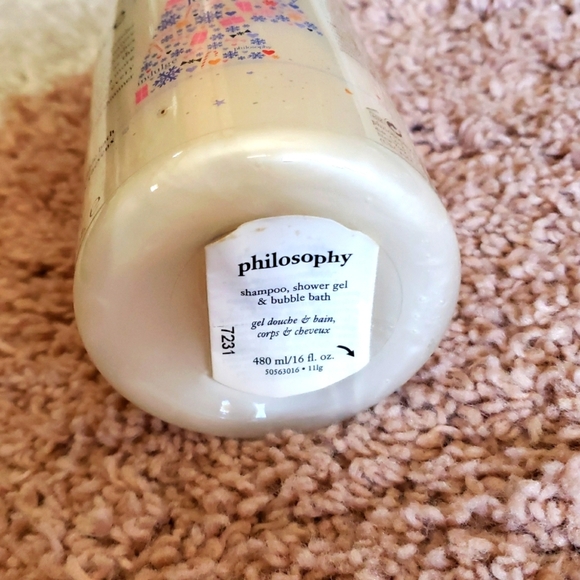 Philosophy Shimmering Snowlace Shampoo Shower gel Bubble Bath 16 oz. - Picture 4 of 5